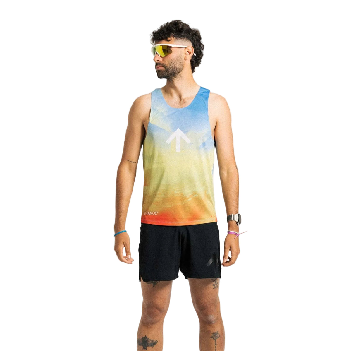 Playera sin mangas Chance AROW Singlet Morning Sky para hombre