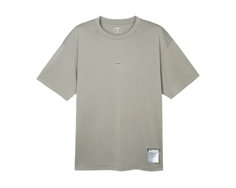 Playera Deportiva Satisfy AuraLite™ T-Shirt Aluminium Moonstruck