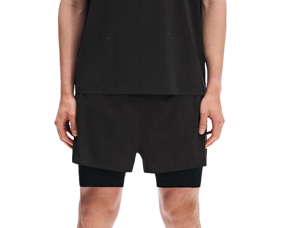 Short deportivo ON x PAF Zero 2-in-1 Hombre Black