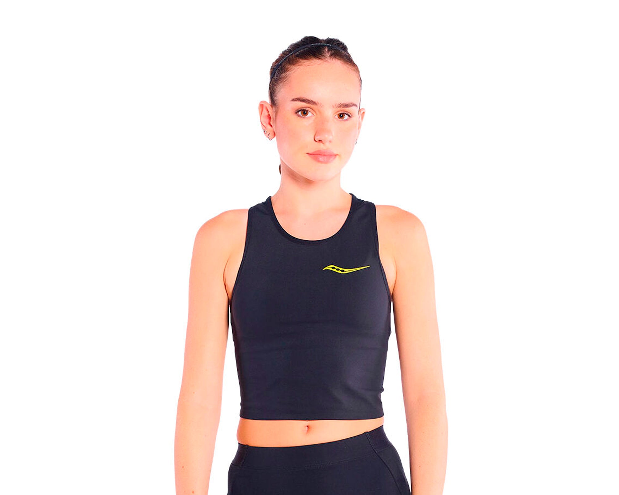 SAUCONY Crop Top Endorphin - Mujer Black