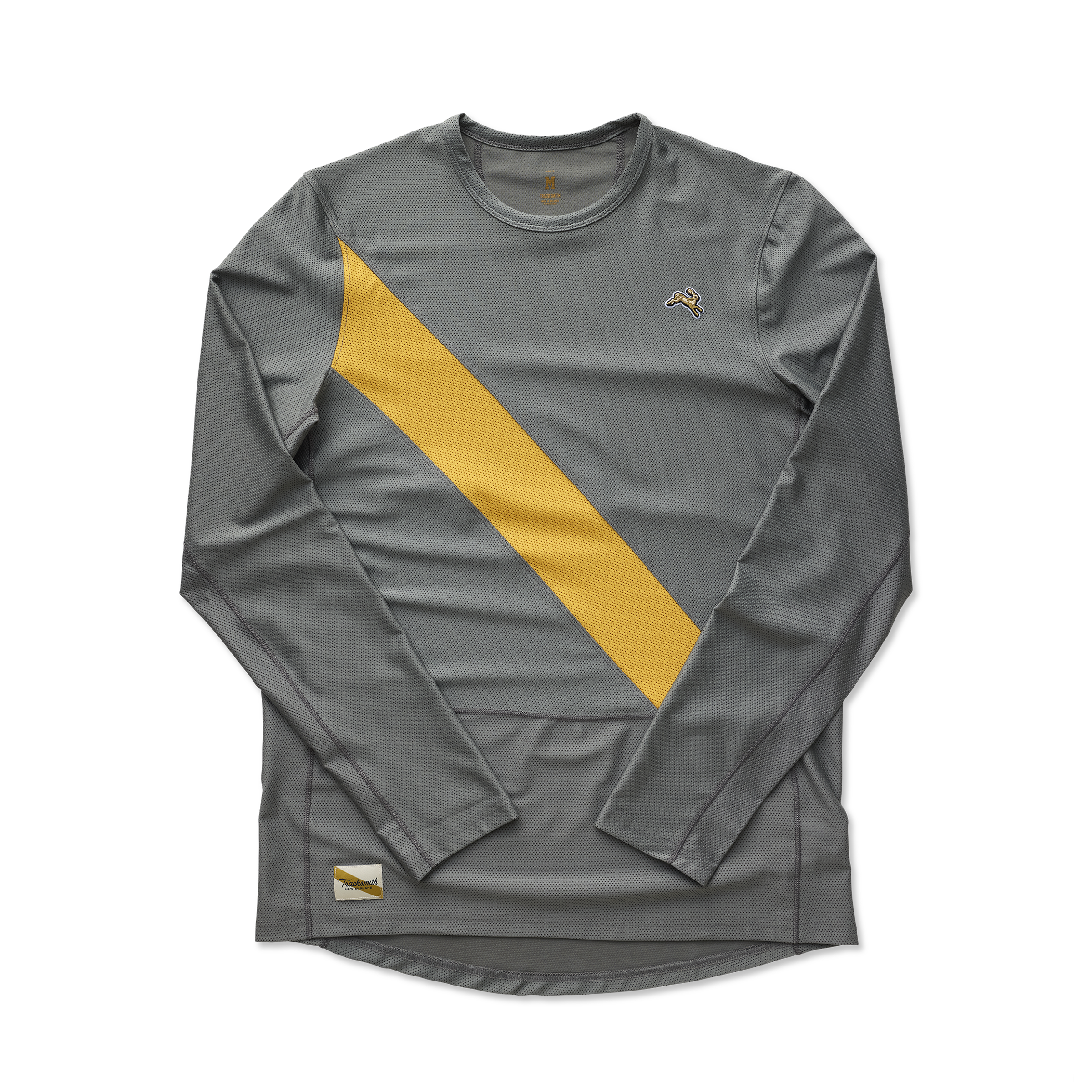 Playera Manga Larga Tracksmith Van Cortlandt Sedona Sage/Honey Gold