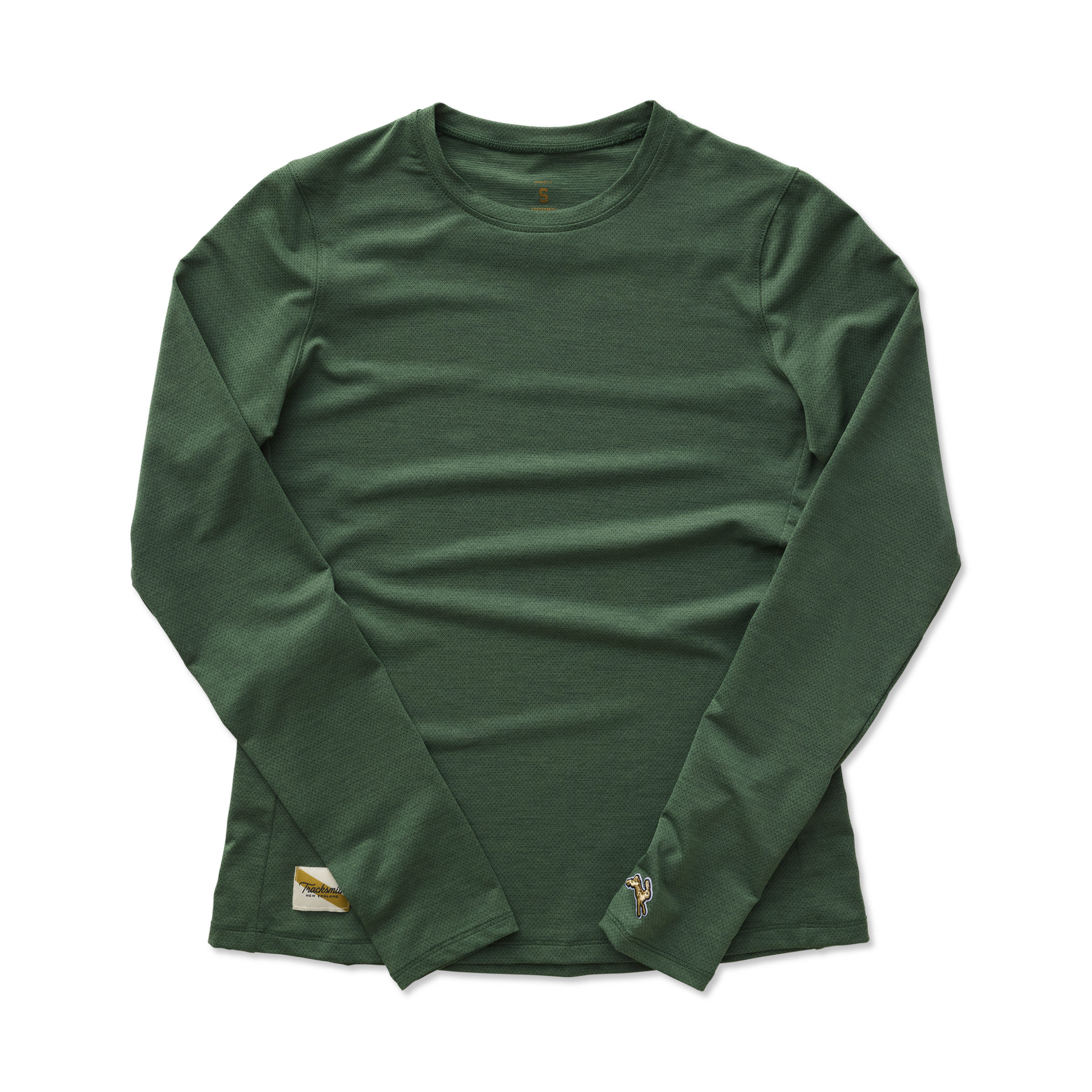 Playera Manga Larga Tracksmith Session Emerald Mujer