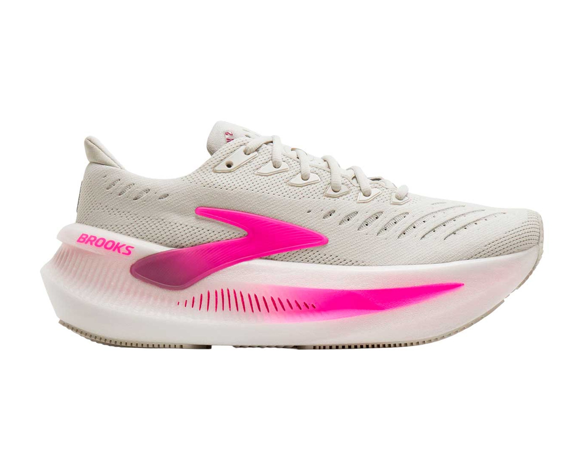 BROOKS Glycerin Max 2 Ciber Pink - Mujer Oyster/Argile/Ciber Pink