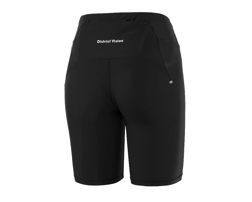District Vision 7in Recycled Pocketed Half Tights Black
