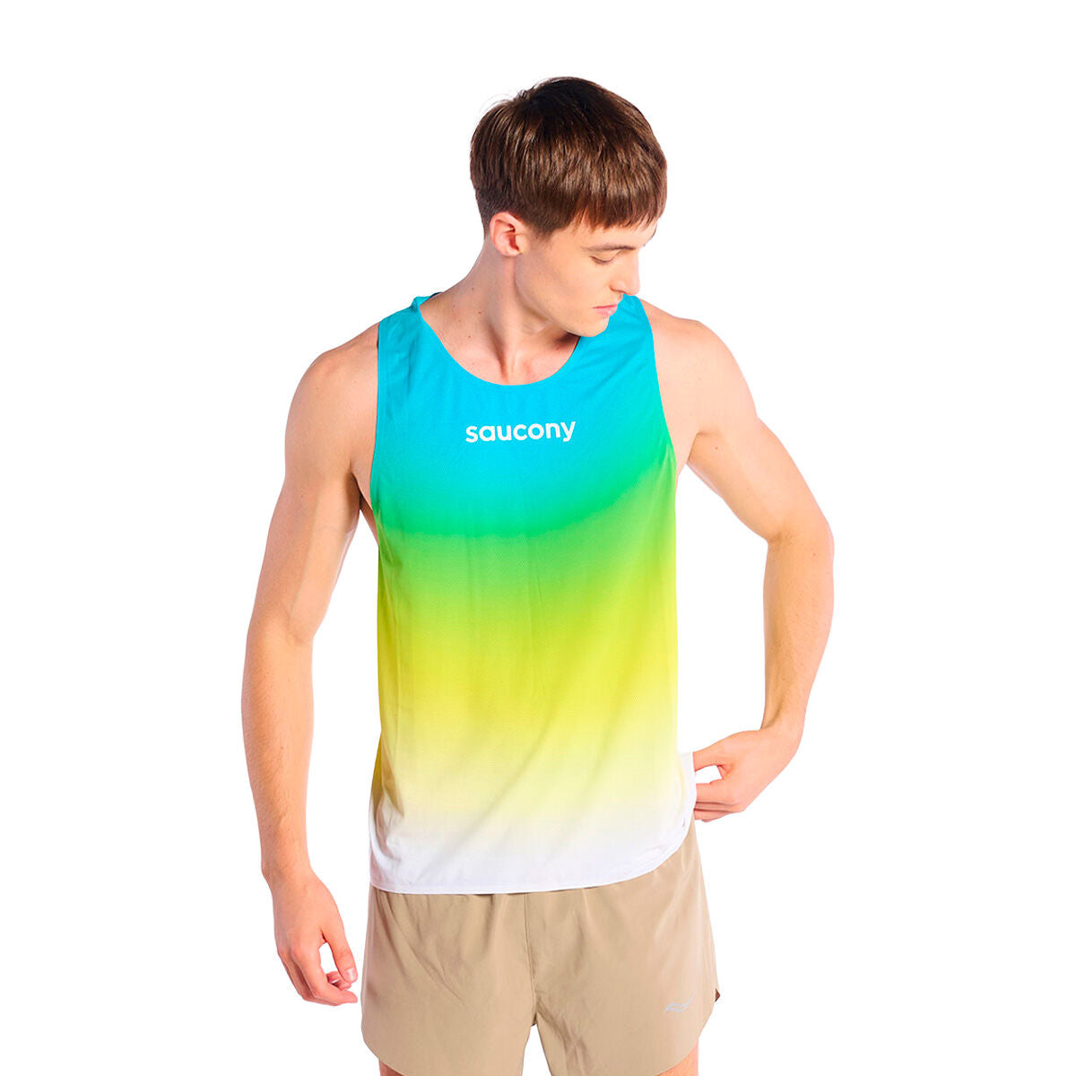 Playera de competencia Saucony Endorphin Singlet para hombre