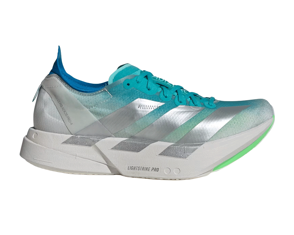 Tenis de competencia Adizero Adios Pro 4 Mujer Aqua / Iron Metallic / Grey One