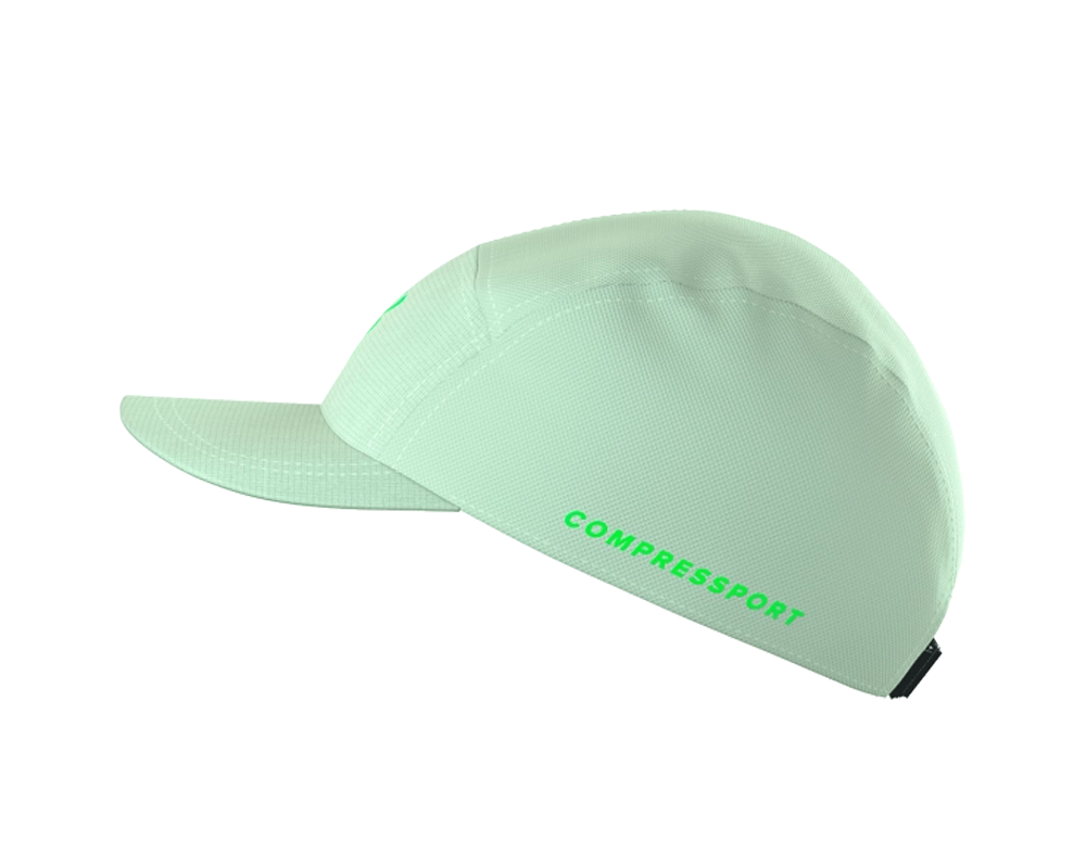 Gorra deportiva de 5 paneles Compressport Lime Unisex