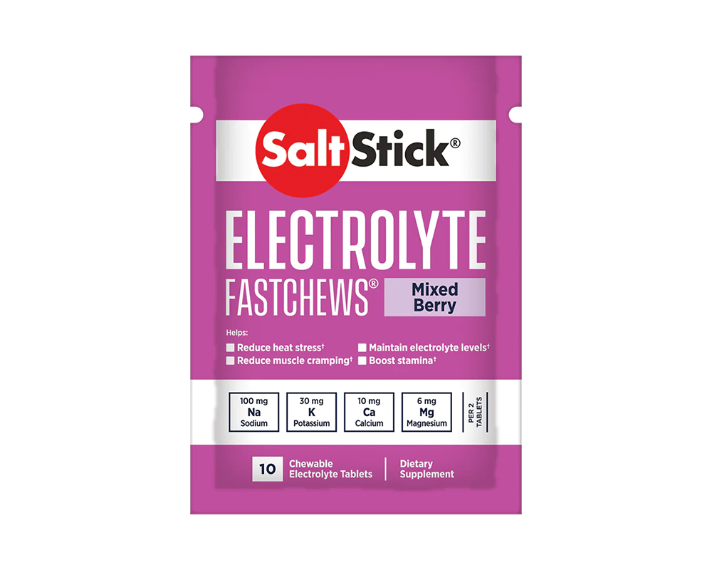 Electrolitos Masticables SaltStick FastChews Mixed Berry