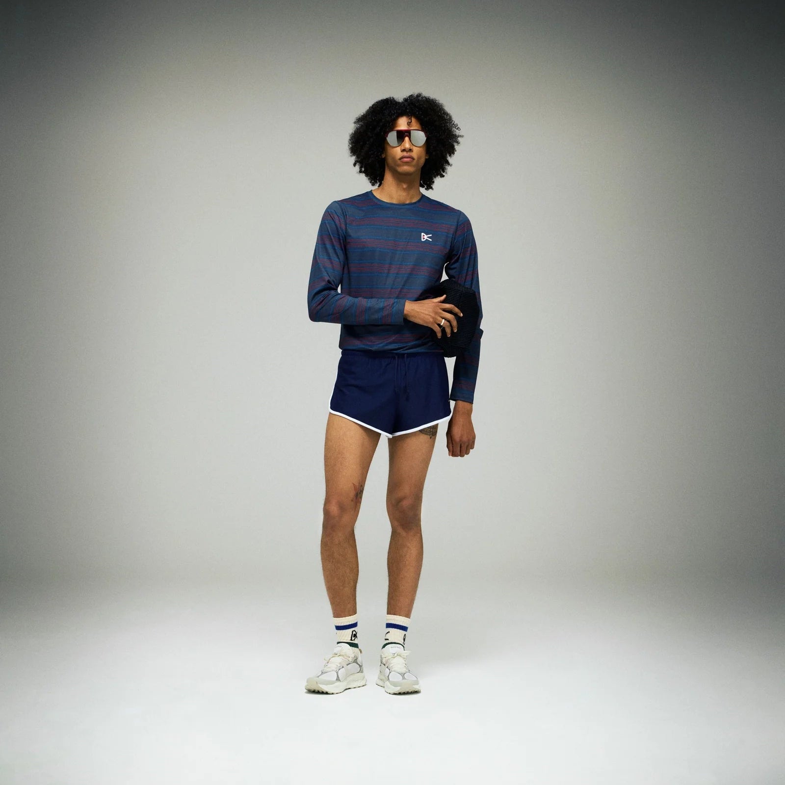 2in Mesh Race Shorts, Navy · Hombre