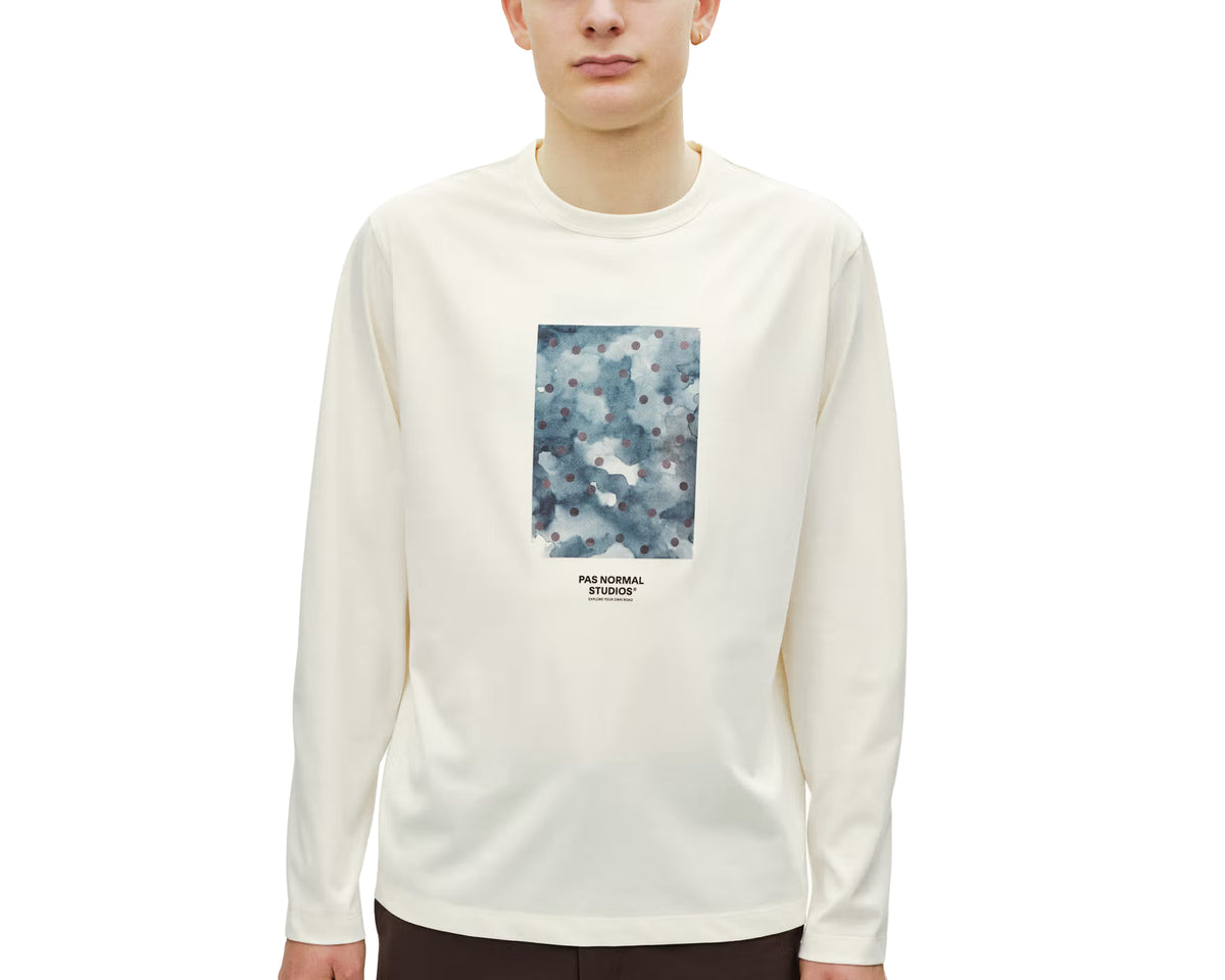 PAS NORMAL STUDIOS Off-Race Cotton Tech Graphic Long Sleeve T-Shirt Off White - Hombre