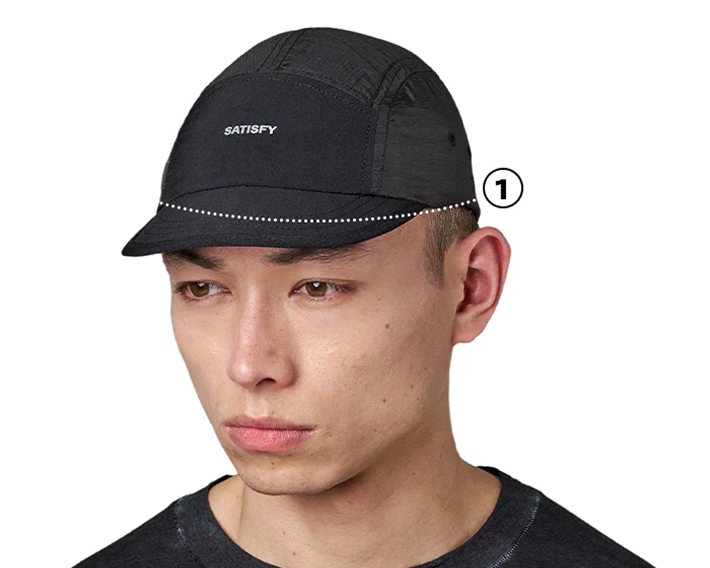 Gorra deportiva Satisfy Pertex® 3L Rain Black Unisex