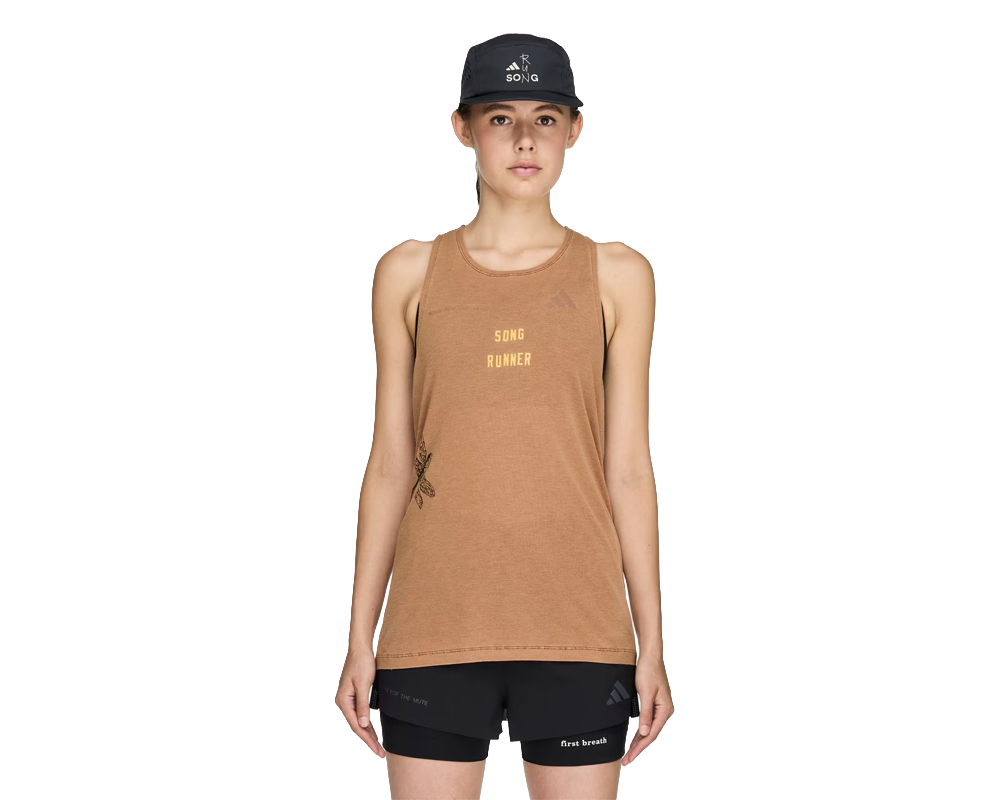 Playera sin mangas Adidas Running X Song For the Mute para mujer