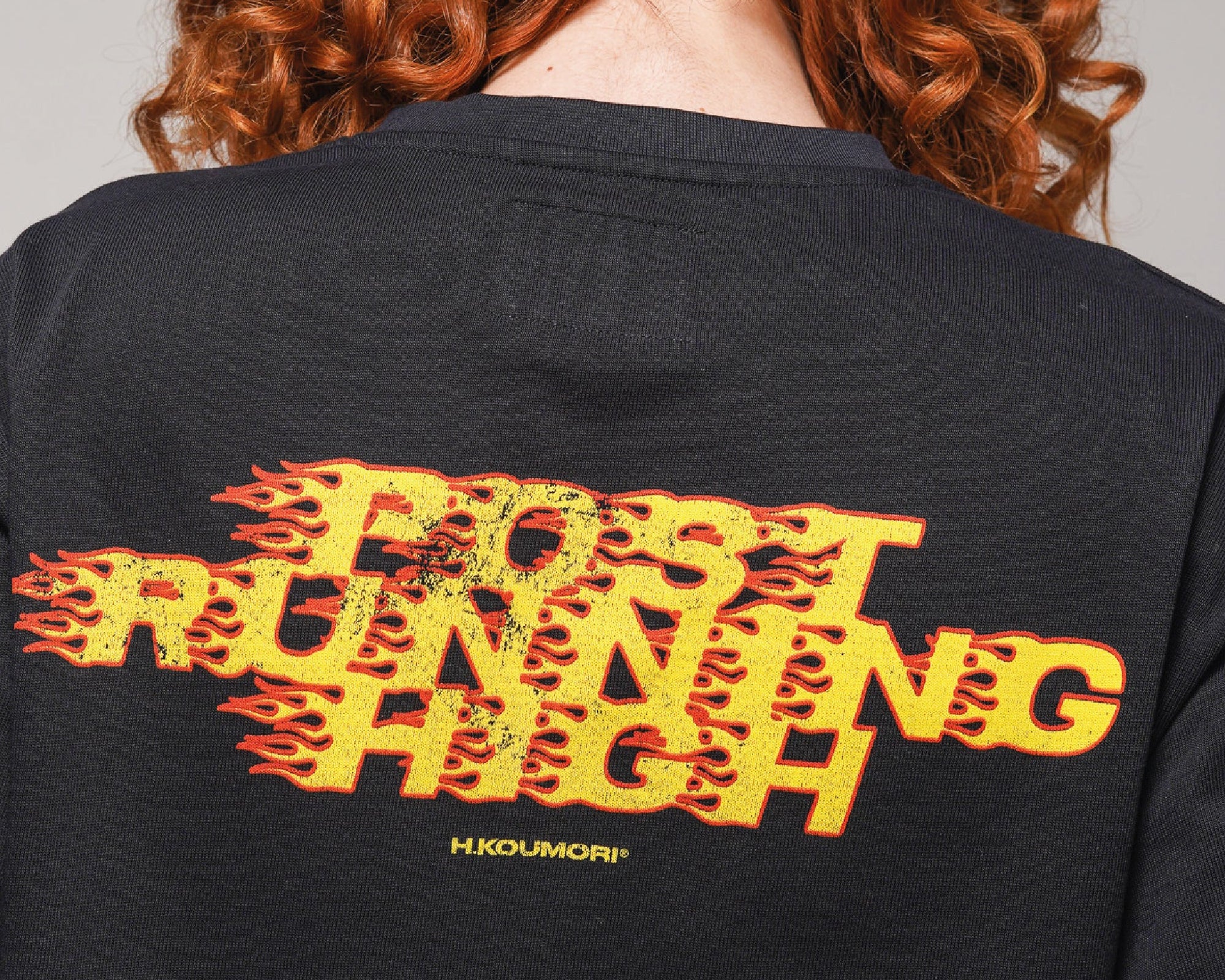 Hermanos Koumori Post Running High Flames Women´s Boulder T-Shirt Negra