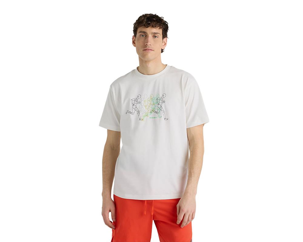 Playera de algodón New Balance Repeat Performance Runner para hombre