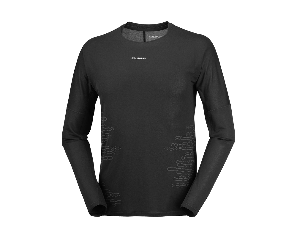 Playera de manga larga Salomon SENSE AERO GRAPHIC para hombre