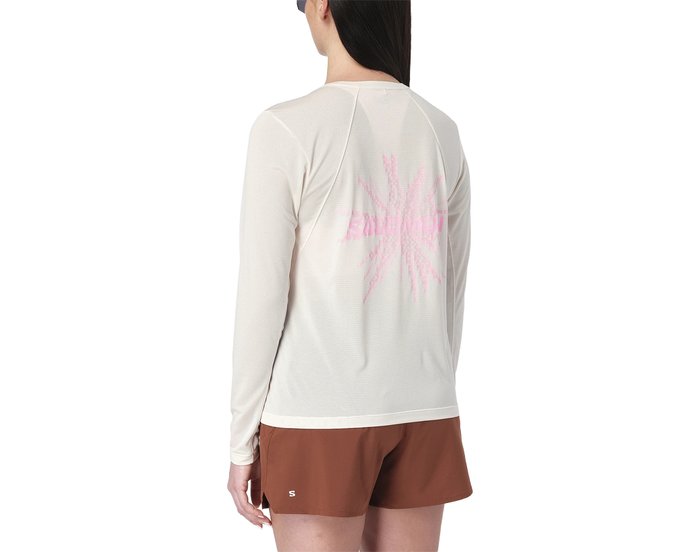 Playera de manga larga Salomon SHAKEout CORE GRAPHIC para mujer