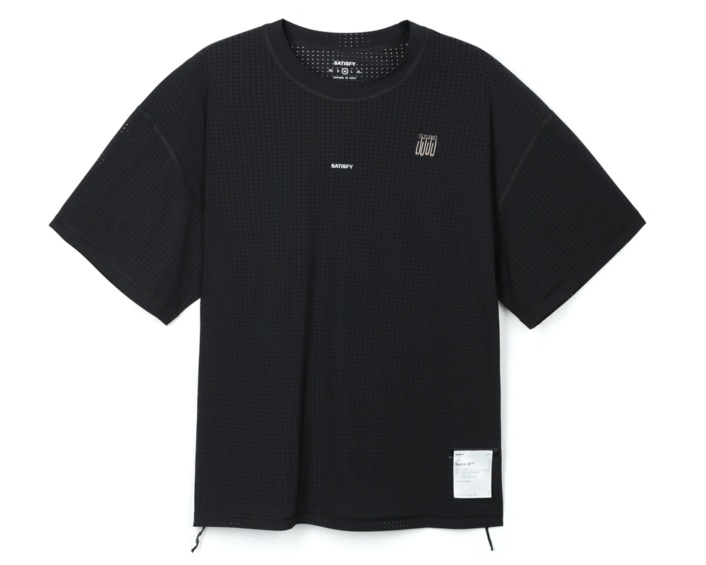 Playera deportiva Satisfy Space-O Unisex Negro
