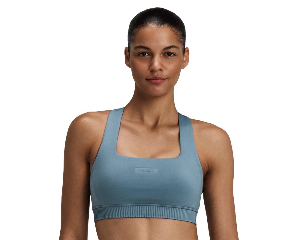 Bandit Stamina-V Square Neck Run Bra Tranquil Blue - Mujer Tranquil Blue