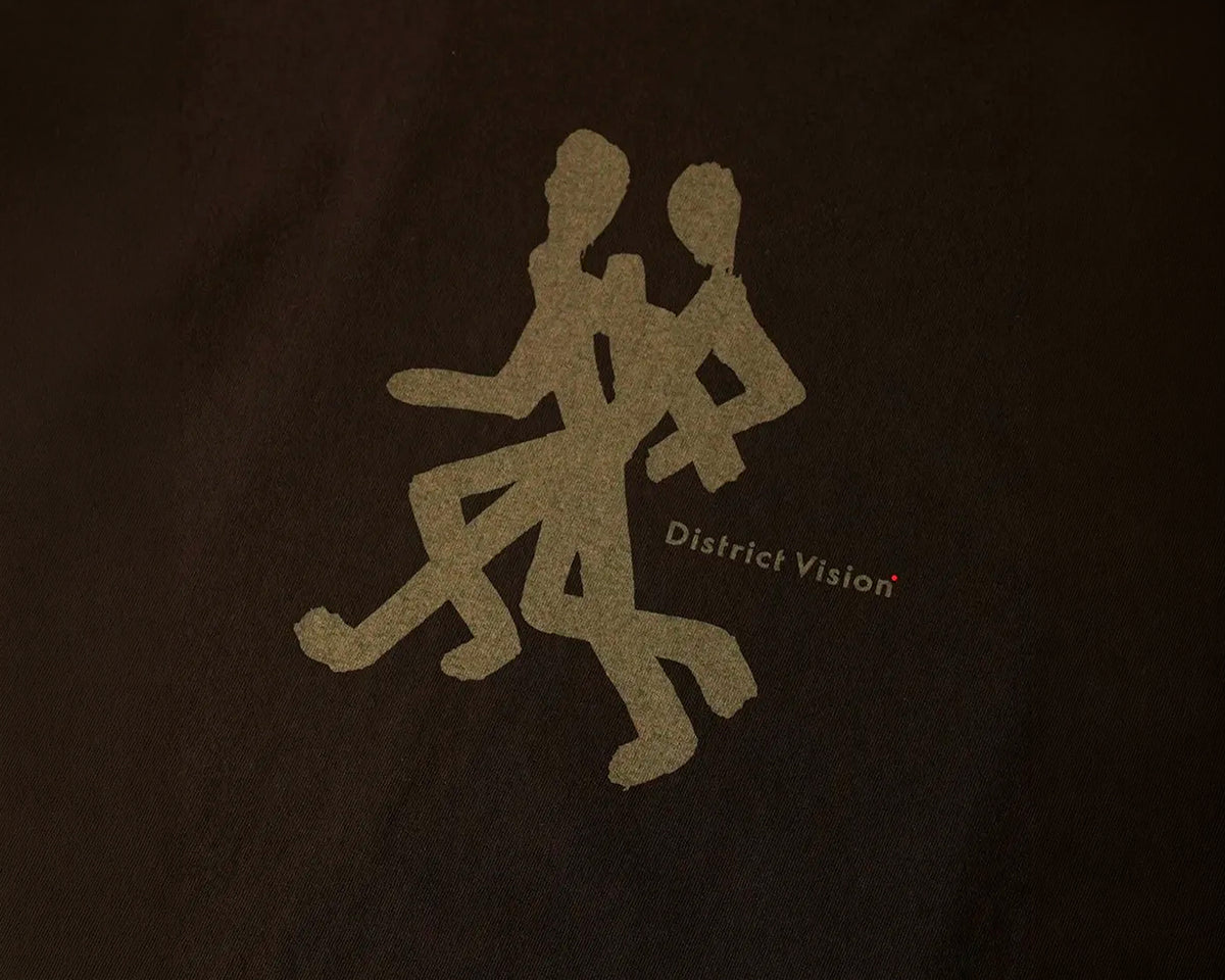 Playera de algodón District Vision California Cotton Tee Runners Deep Brown Unisex