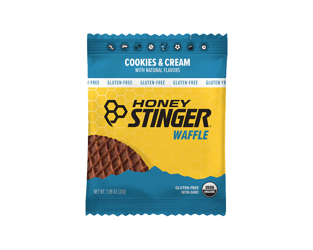 Waffle energético Honey Stinger sabor Cookies & Cream: Gluten Free
