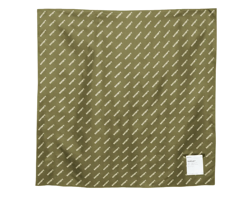 Bandana Satisfy SoftCell Carre de Soie Military Olive