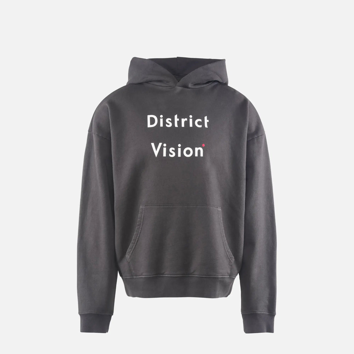 District Vision California Cotton Hoodie Black Wordmark - Unisex