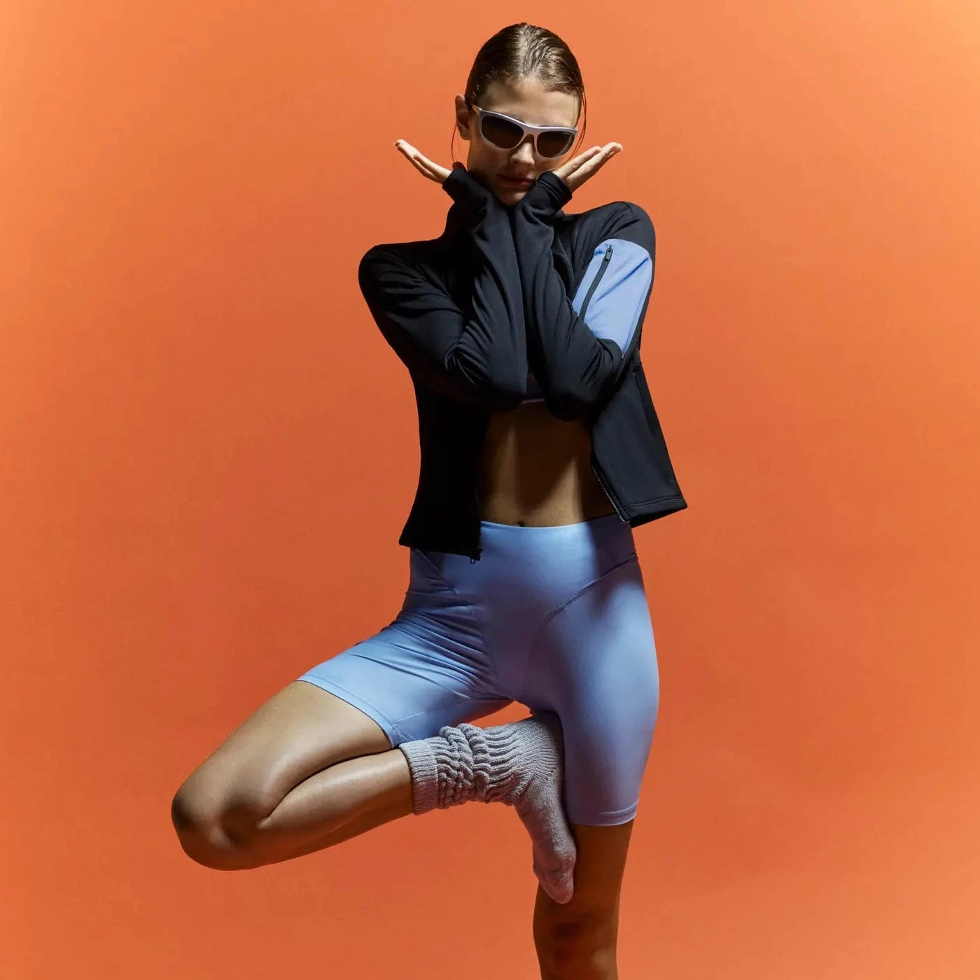 Full-Zip Grid Fleece · Mujer