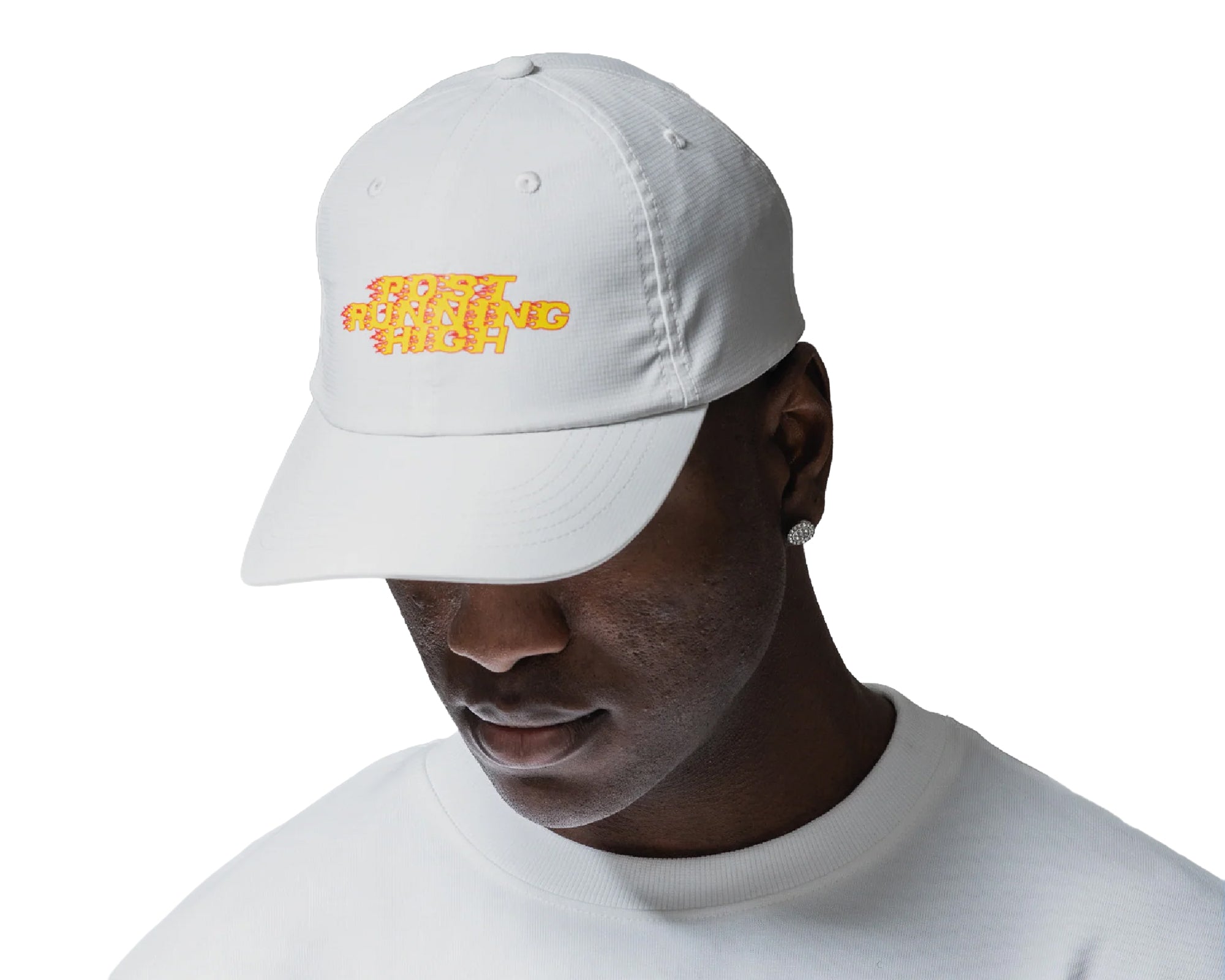 Hermanos Koumori Post Running High Flames Everyday Cap Glacier Grey