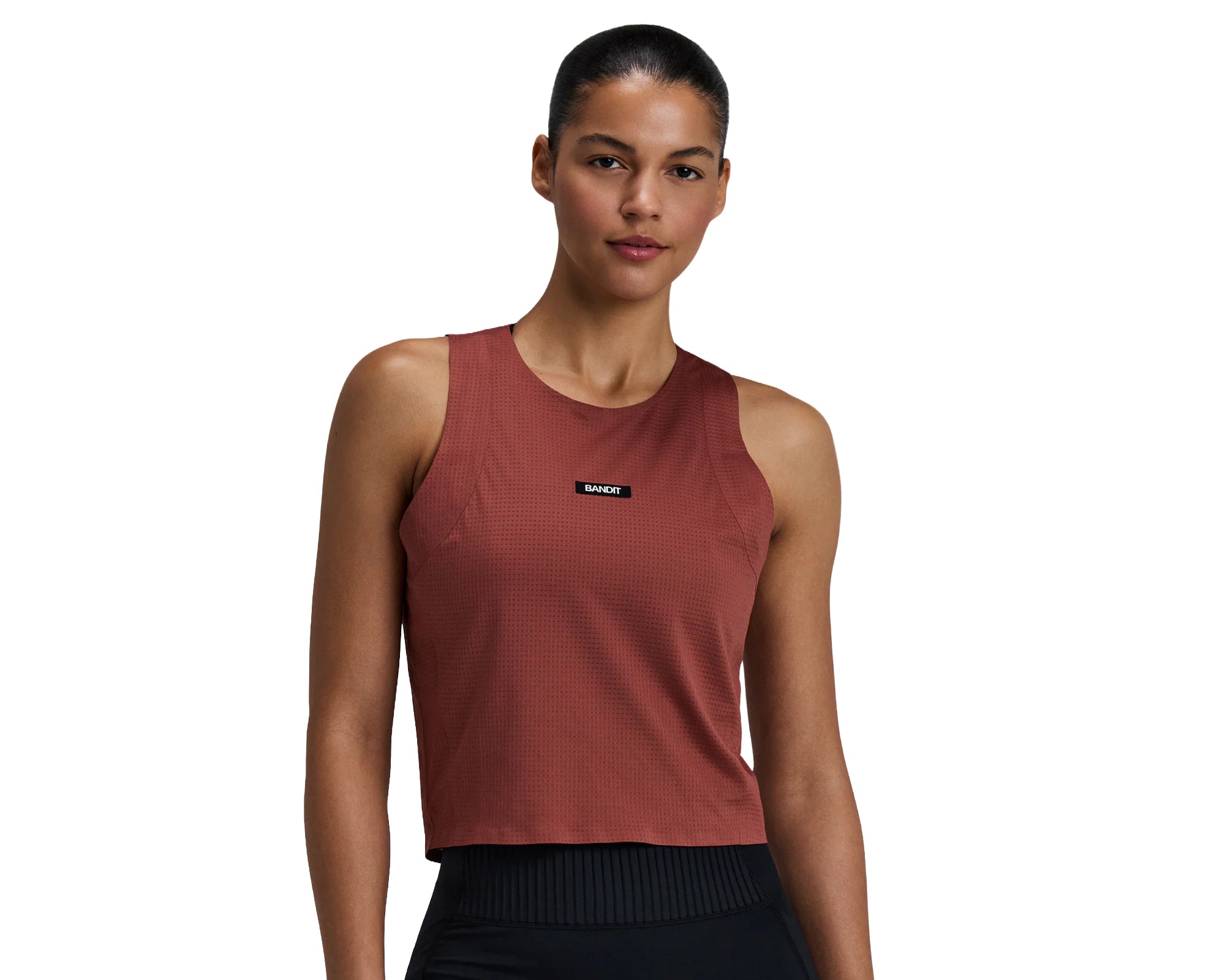 Bandit GeoMesh™ Race Singlet Mahogany Women