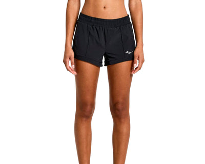 Short de entrenamiento Saucony Outpace 2 en 1 para mujer