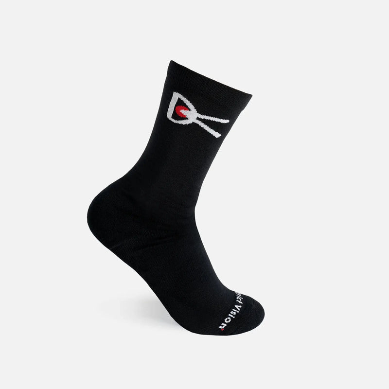 Performance Cordura Crew Socks Black/White · Unisex