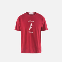 District Vision California Cotton Tee Red Living - Unisex