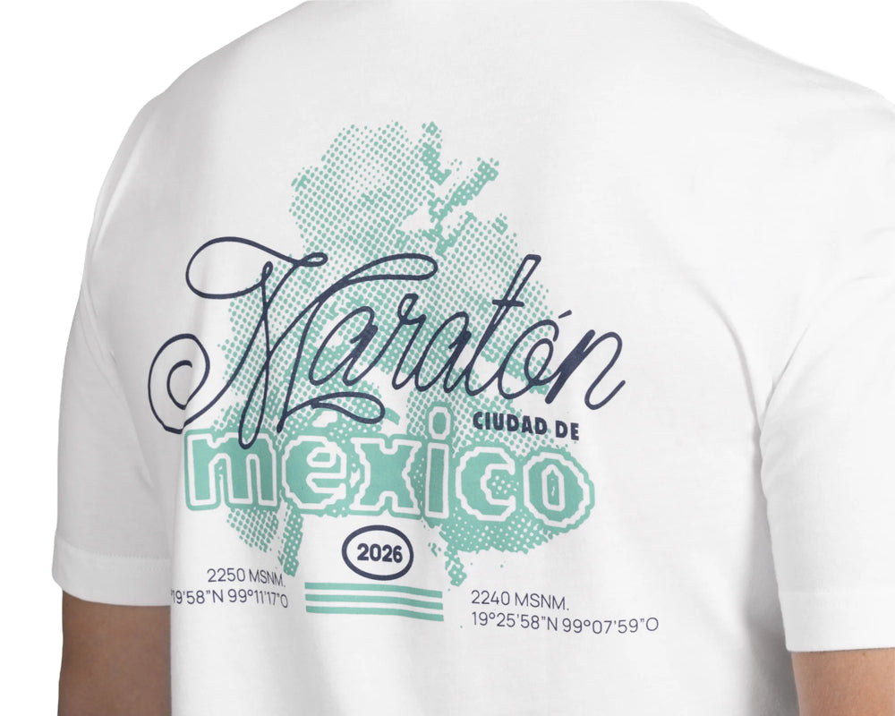 Playera deportiva ADIDAS Maratón Ciudad de México Hombre