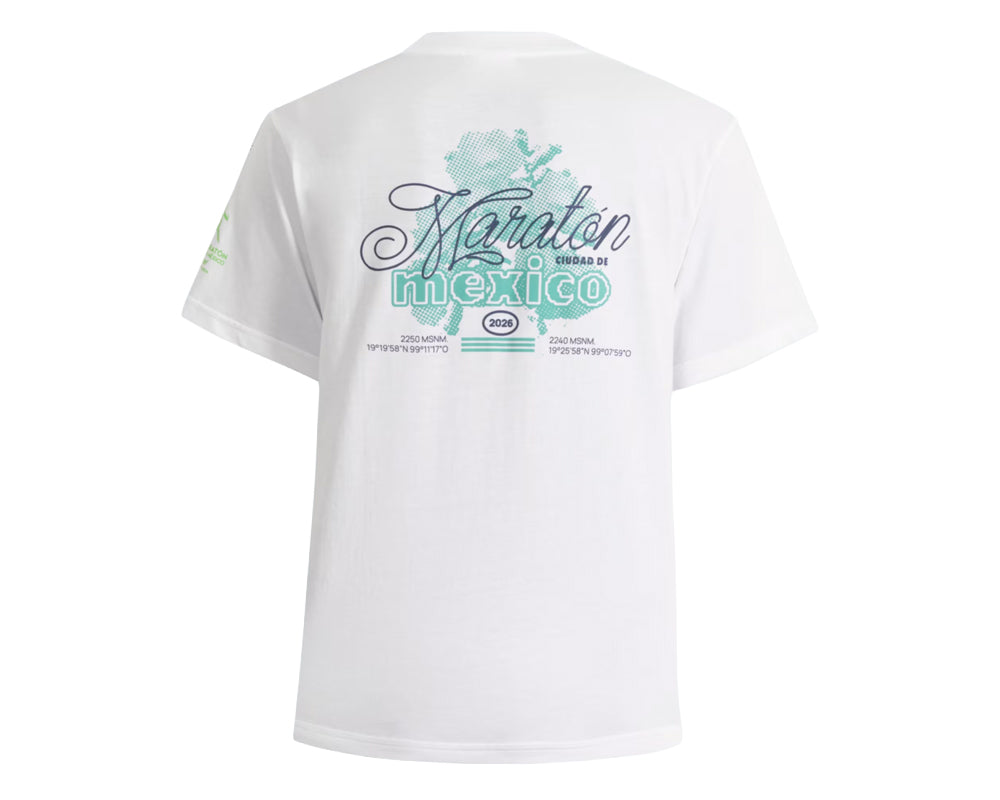 Playera deportiva ADIDAS Maratón Ciudad de México 2026