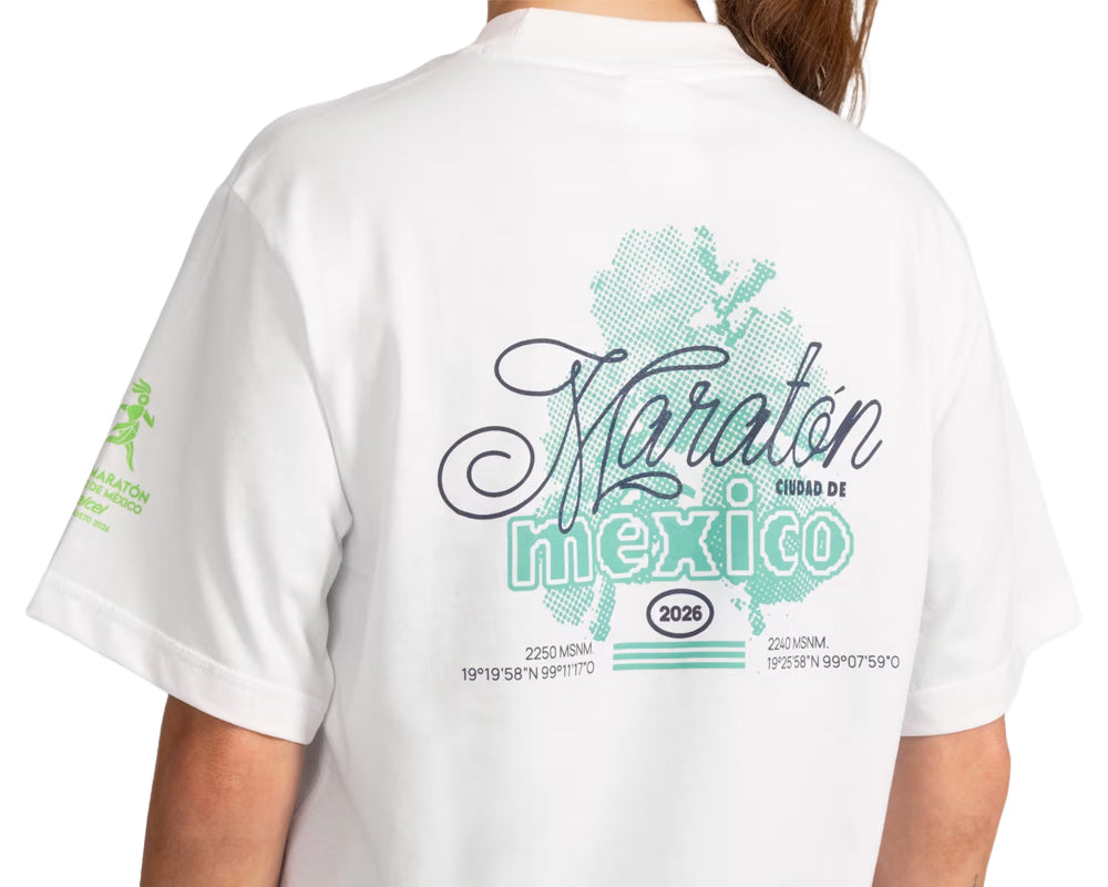Playera deportiva ADIDAS Maratón Ciudad de México 2026