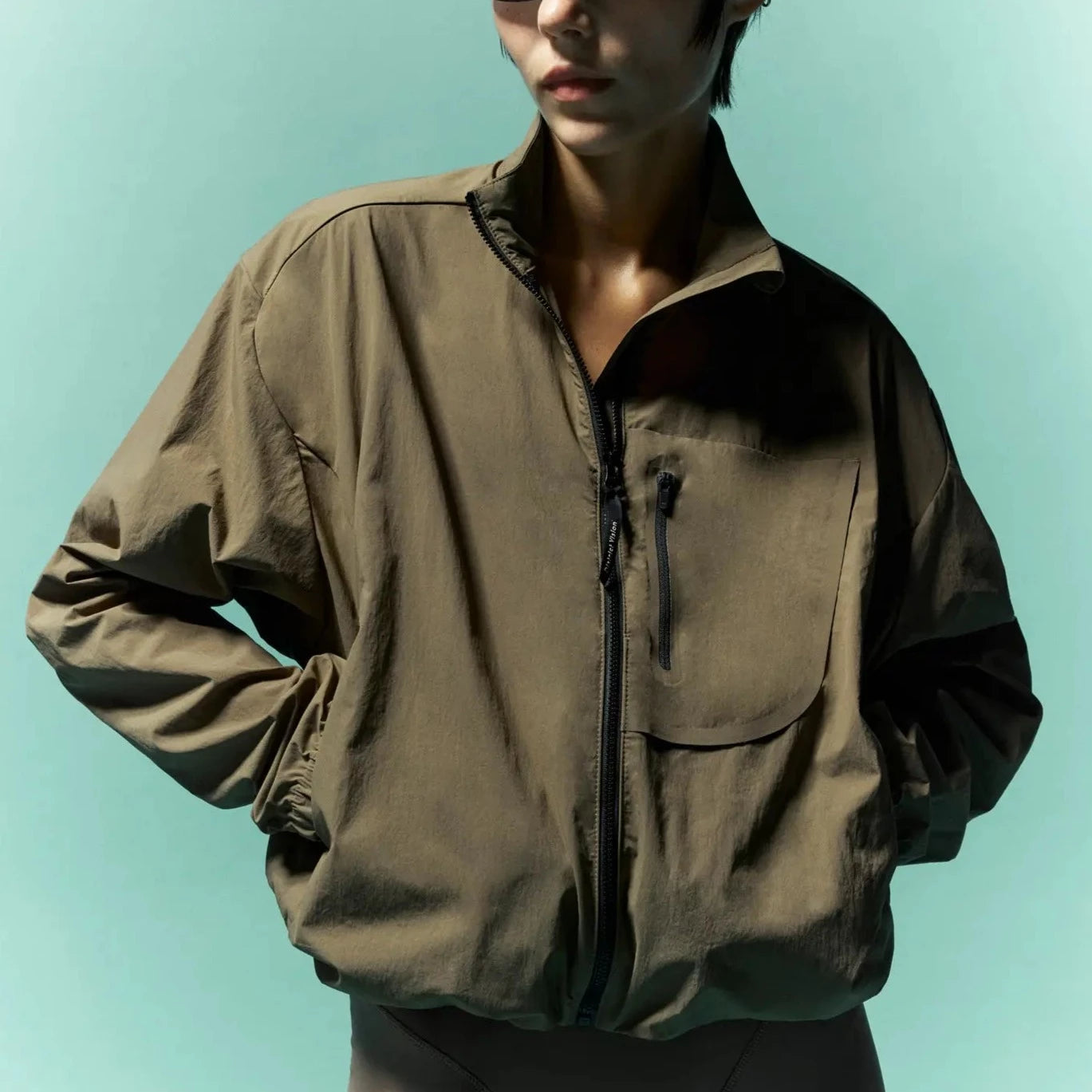 Cropped Recycled DWR Jacket · Mujer