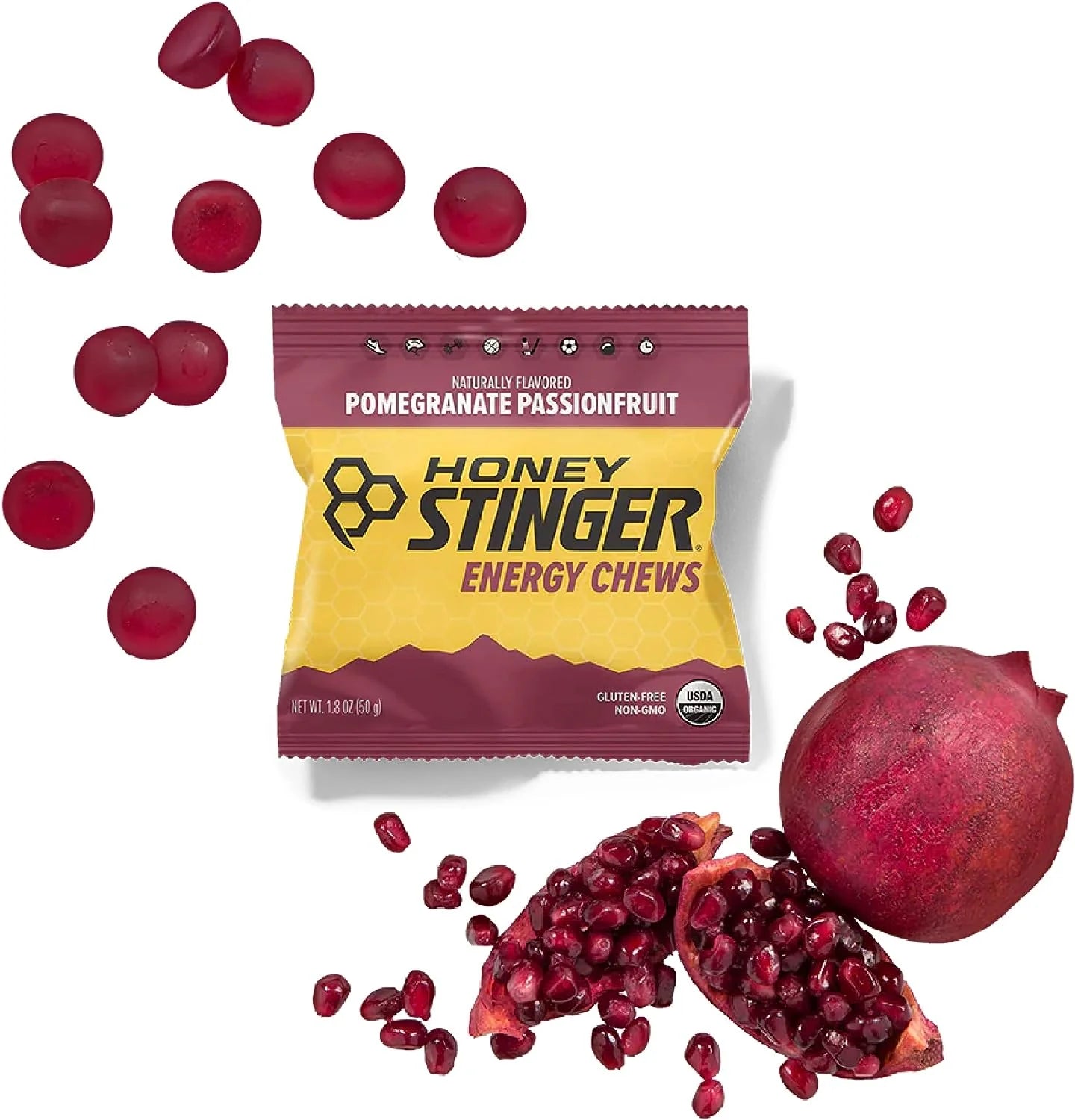 Gomitas Honey Stinger Pomegranate 50g Granada