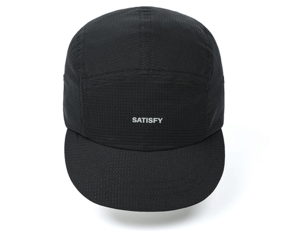 Gorra deportiva Satisfy Air Trail Cap Black