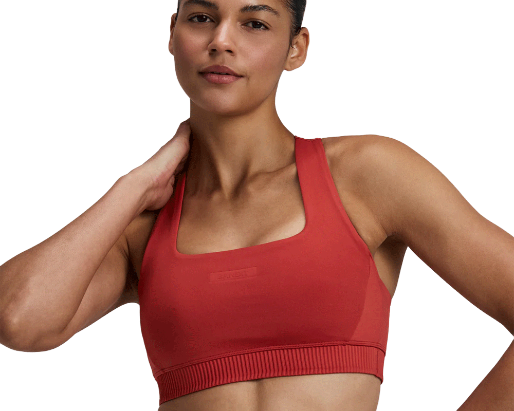 Bandit Stamina-V Square Neck Run Bra Rusted Apricot - Mujer
