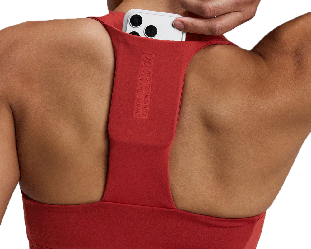Bandit Stamina-V Square Neck Run Bra Rusted Apricot - Mujer