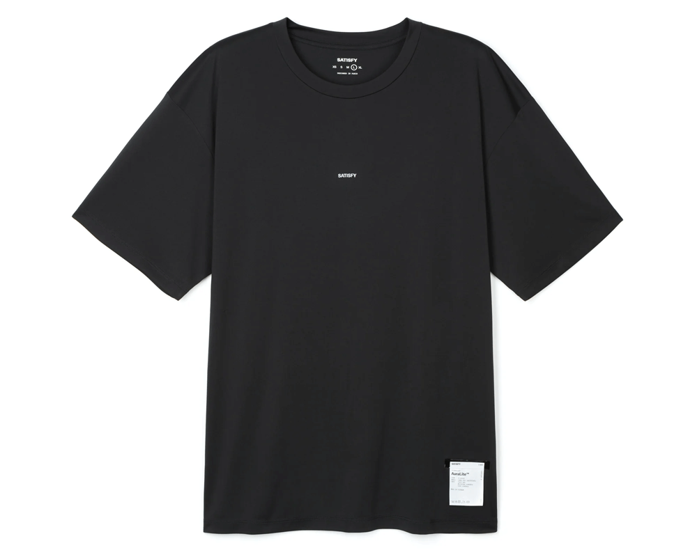 Playera deportiva Satisfy AuraLite Black