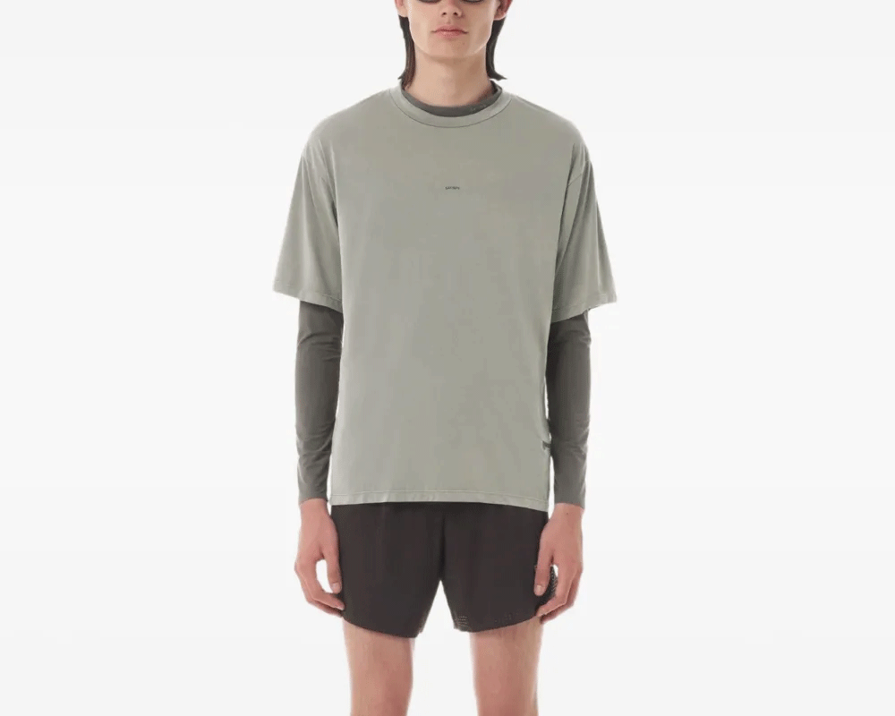 Playera Deportiva Satisfy AuraLite™ T-Shirt Aluminium