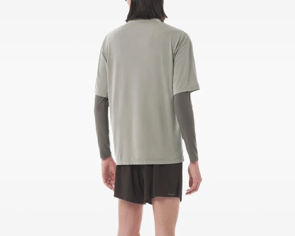 Playera Deportiva Satisfy AuraLite™ T-Shirt Aluminium