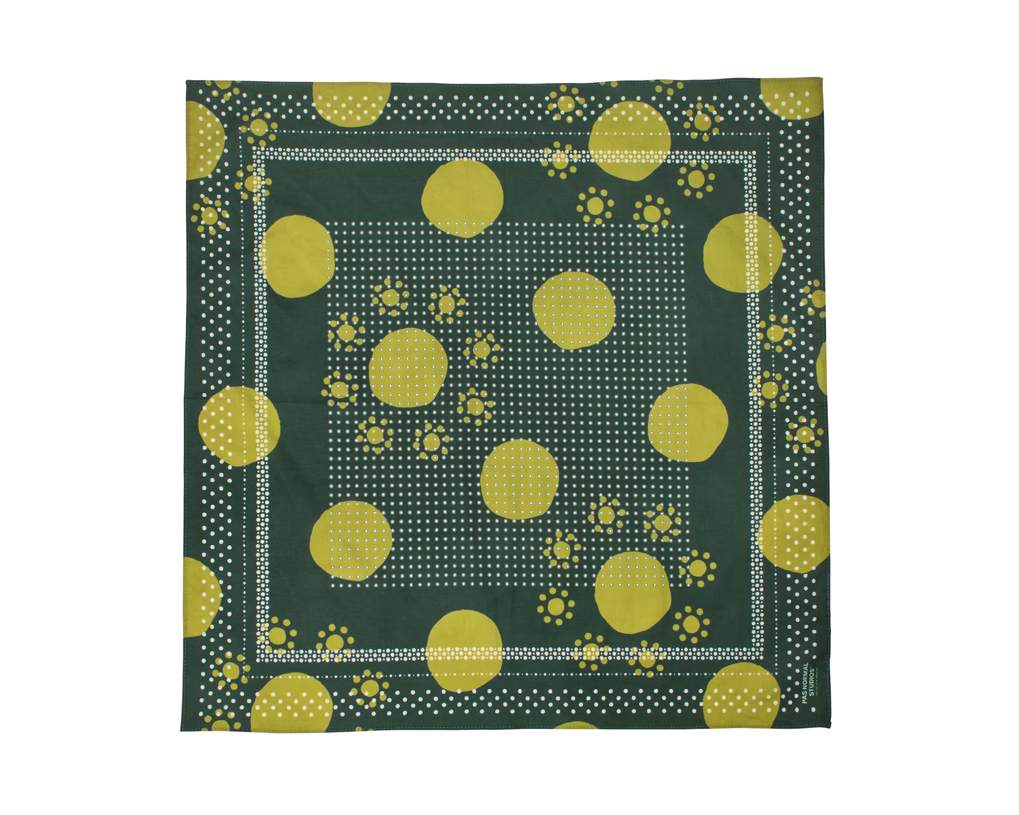 PAS NORMAL STUDIOS Off-Race Bandana Moss Green - Unisex