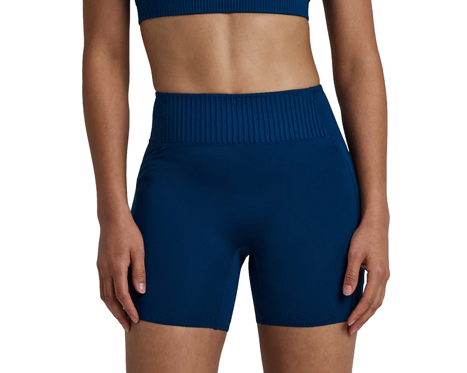 Bandit Striped Cadence™ 5" Compression Shorts Ink Blue - Mujer
