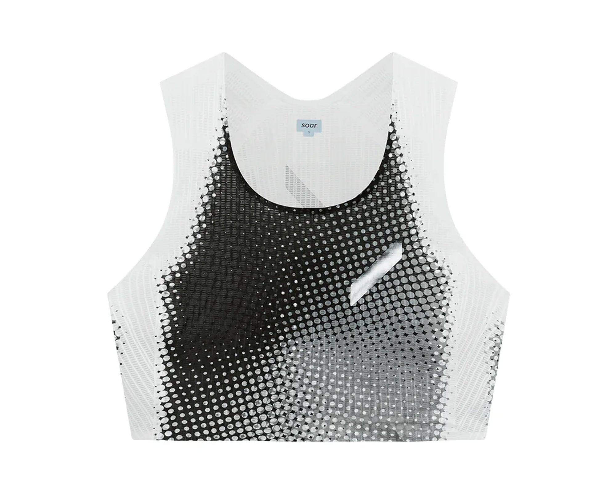 SOAR Crop Vest '26 - Mujer Black/White Dot