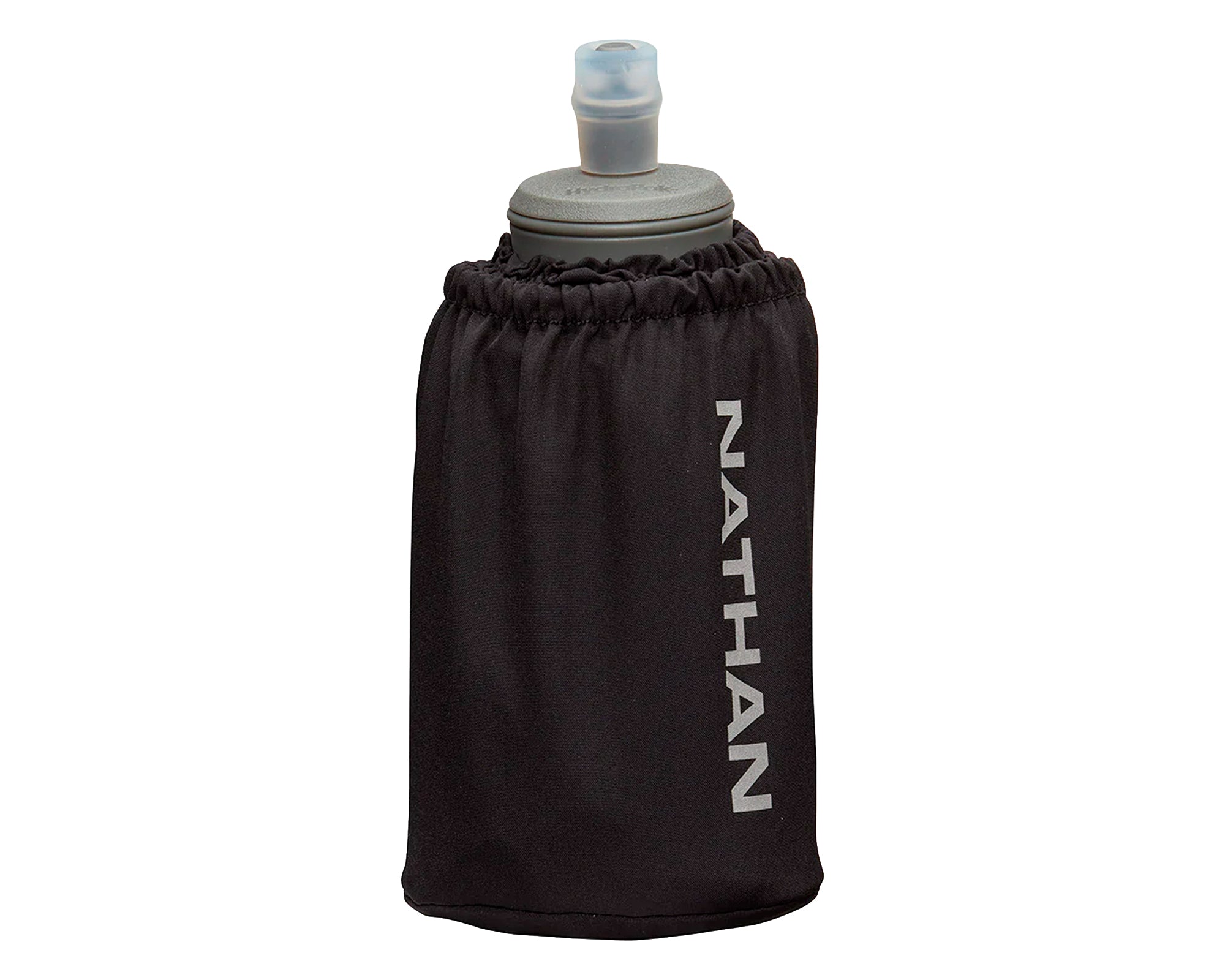 NATHAN Pinnacle Soft Flask Handheld 18oz BLACK SILVER