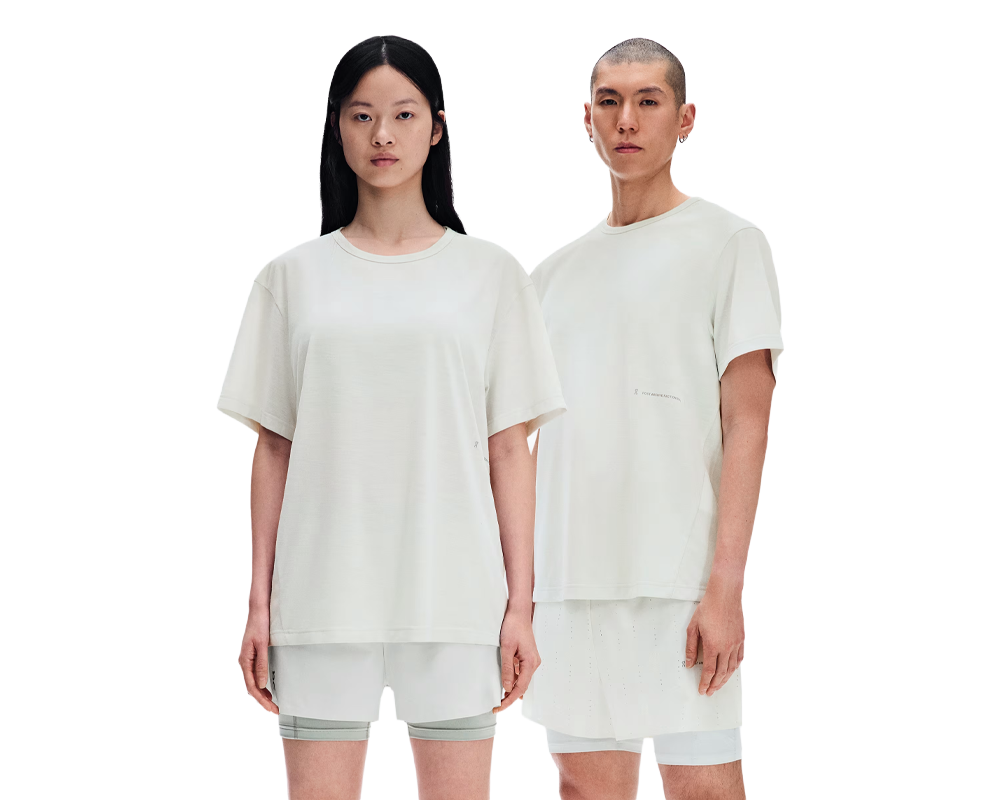 Playera deportiva ON x PAF Unisex White/Gale