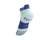 Calcetines Compressports  Pro Racing Socks Low White/Orient Blue V4.0
