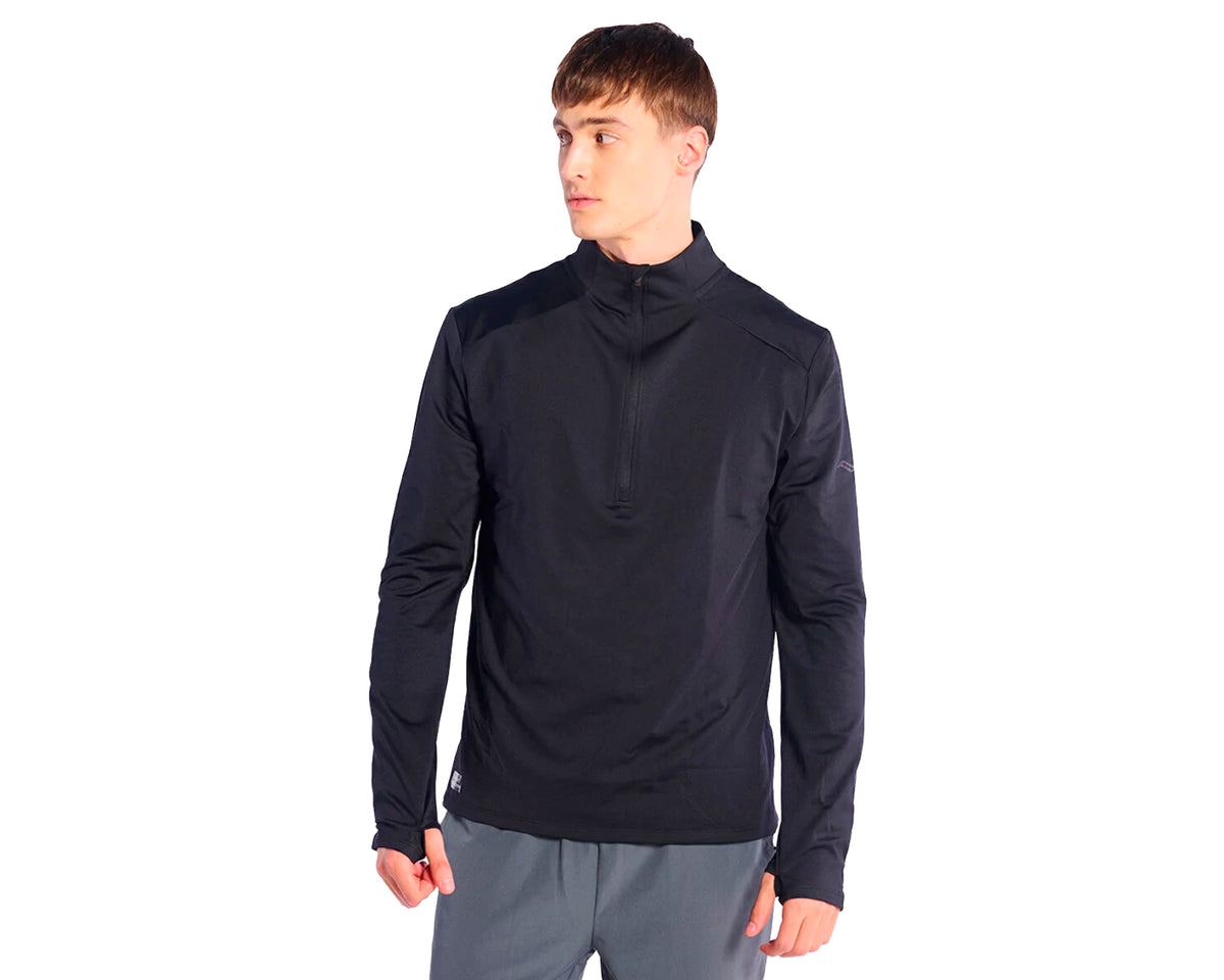Playera manga larga Saucony Triumph Brushed 1/2 Cierre para hombre